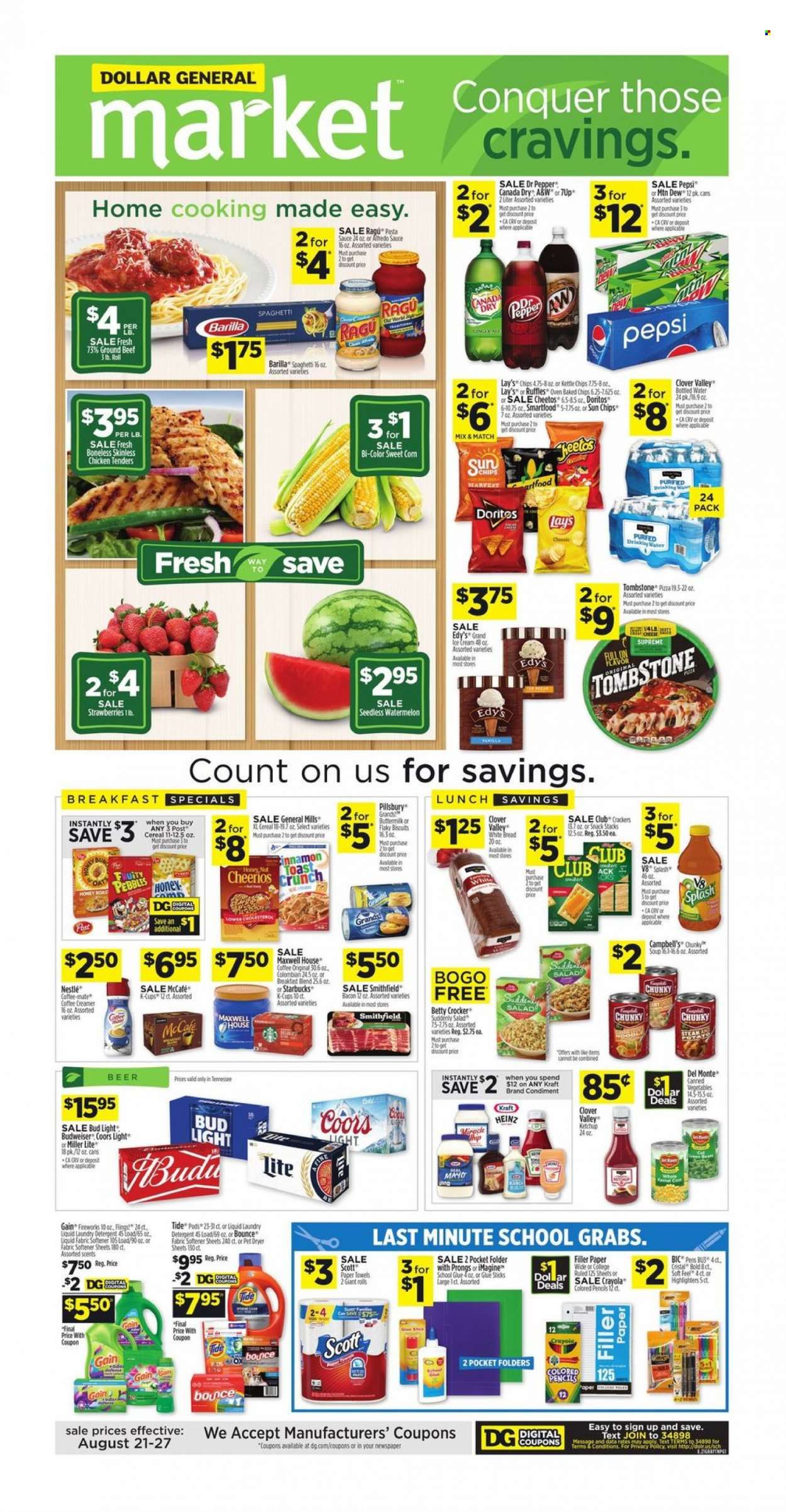 Dollar General (TN) Weekly Ad Flyer Specials August 21 to August 27, 2022