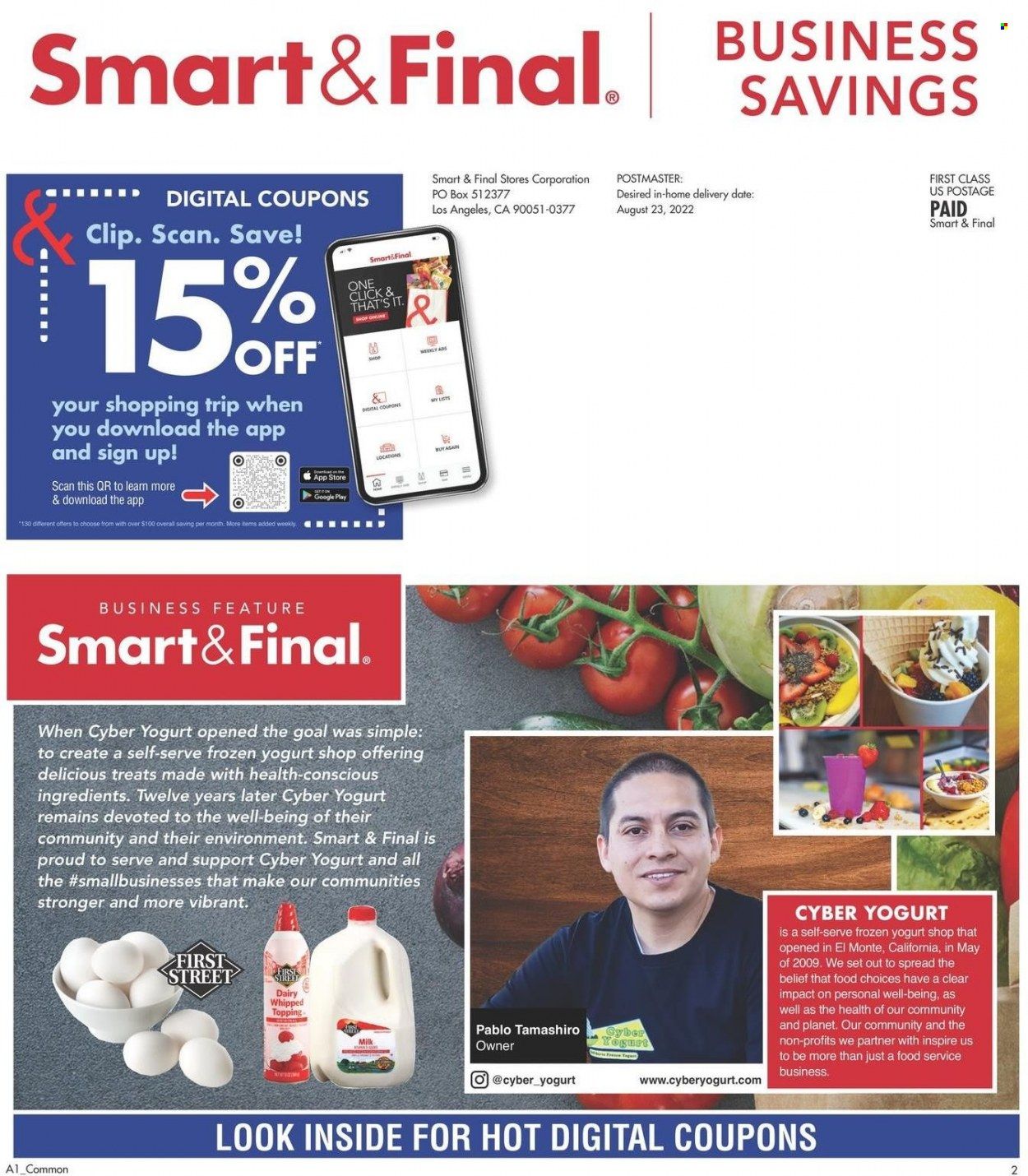 Smart & Final (AZ, CA) Weekly Ad Flyer Specials August 24 to September 6, 2022