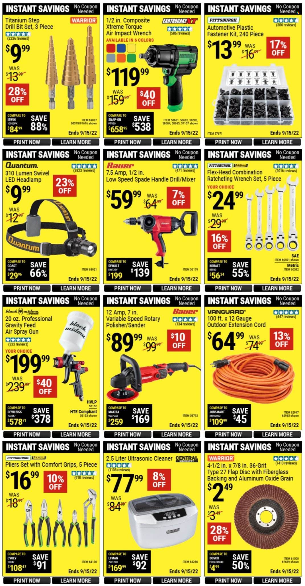 Harbor Freight Weekly Ad Flyer Specials August 22 to September 15, 2022
