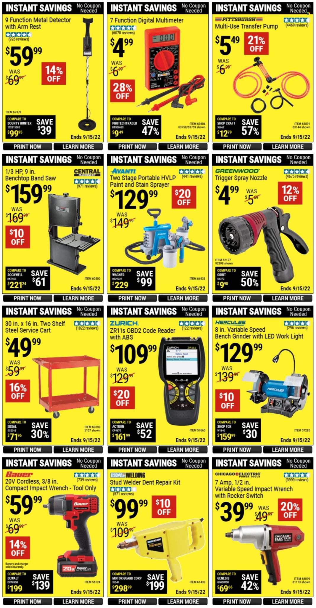 Harbor Freight Weekly Ad Flyer Specials August 22 to September 15, 2022