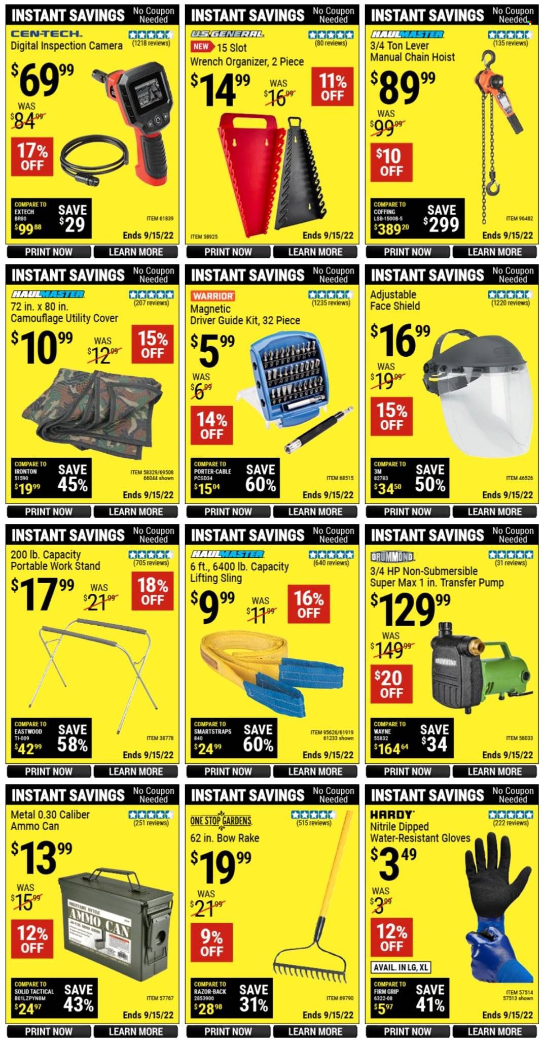 Harbor Freight Weekly Ad Flyer Specials August 22 to September 15, 2022