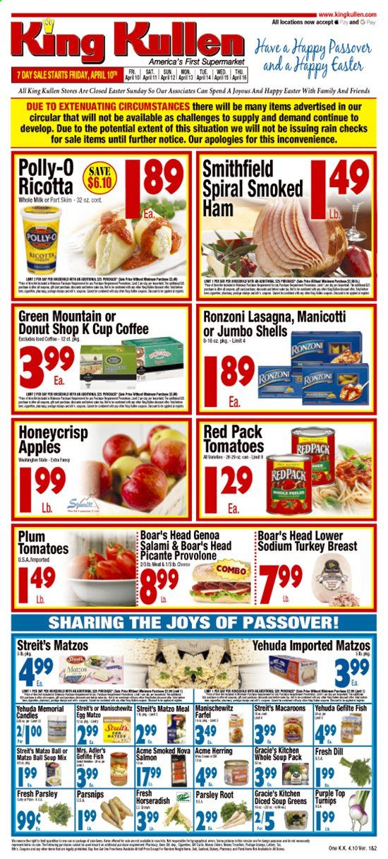 King Kullen Weekly Ad & Flyer April 10 to 16