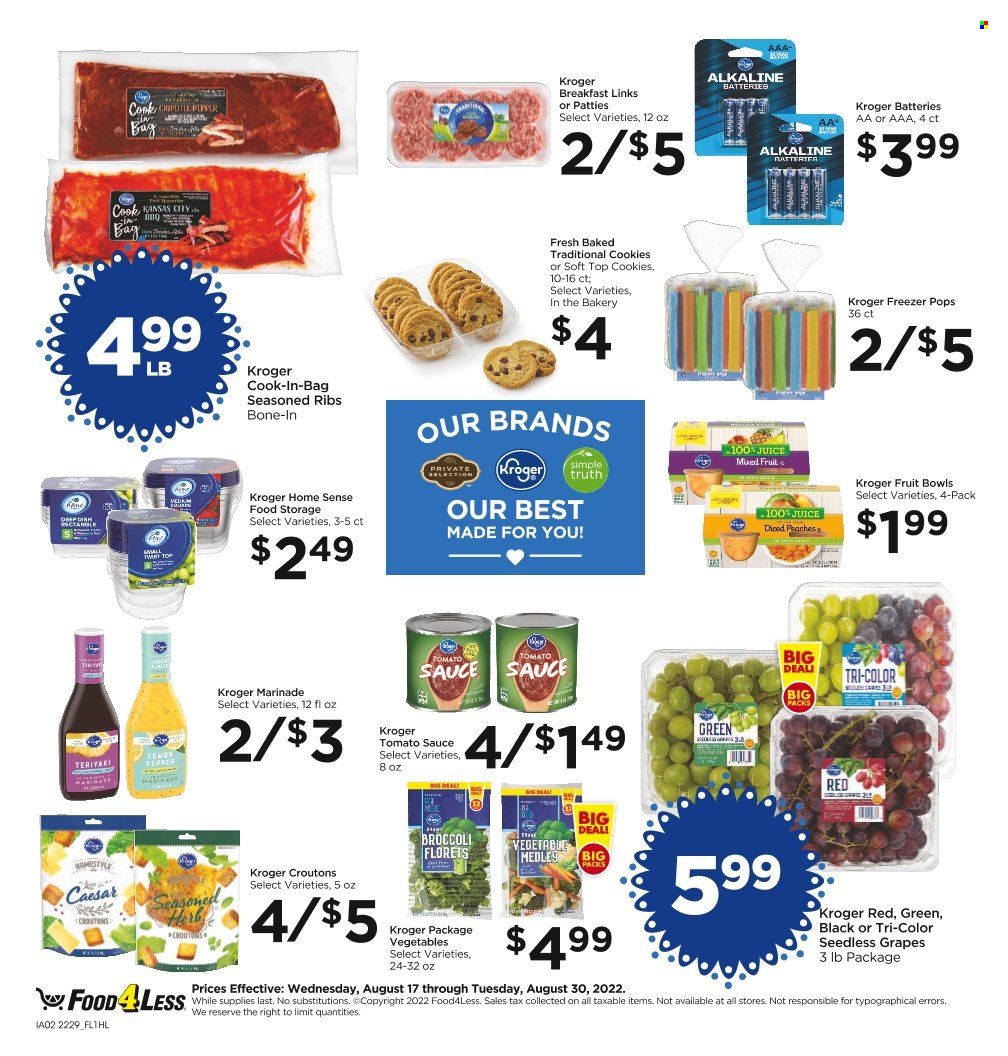 Food 4 Less (CA) Weekly Ad Flyer Specials August 24 to August 30, 2022