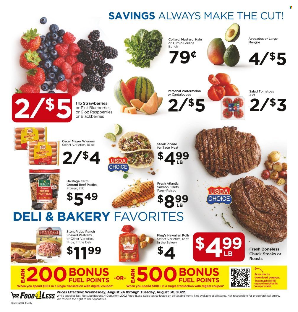 Food 4 Less (IN) Weekly Ad Flyer Specials August 24 to August 30, 2022
