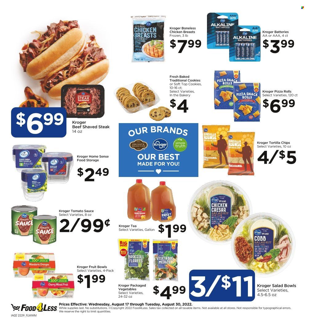 Food 4 Less (IN) Weekly Ad Flyer Specials August 24 to August 30, 2022