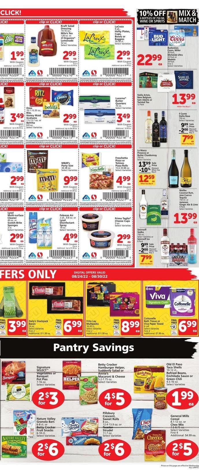 Safeway (AZ, CO, ID, MT, NE, NM) Weekly Ad Flyer Specials August 24 to August 30, 2022