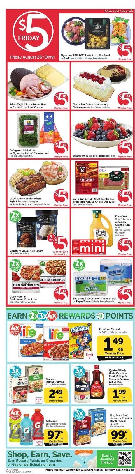 Safeway (OR) Weekly Ad Flyer Specials August 24 to August 30, 2022