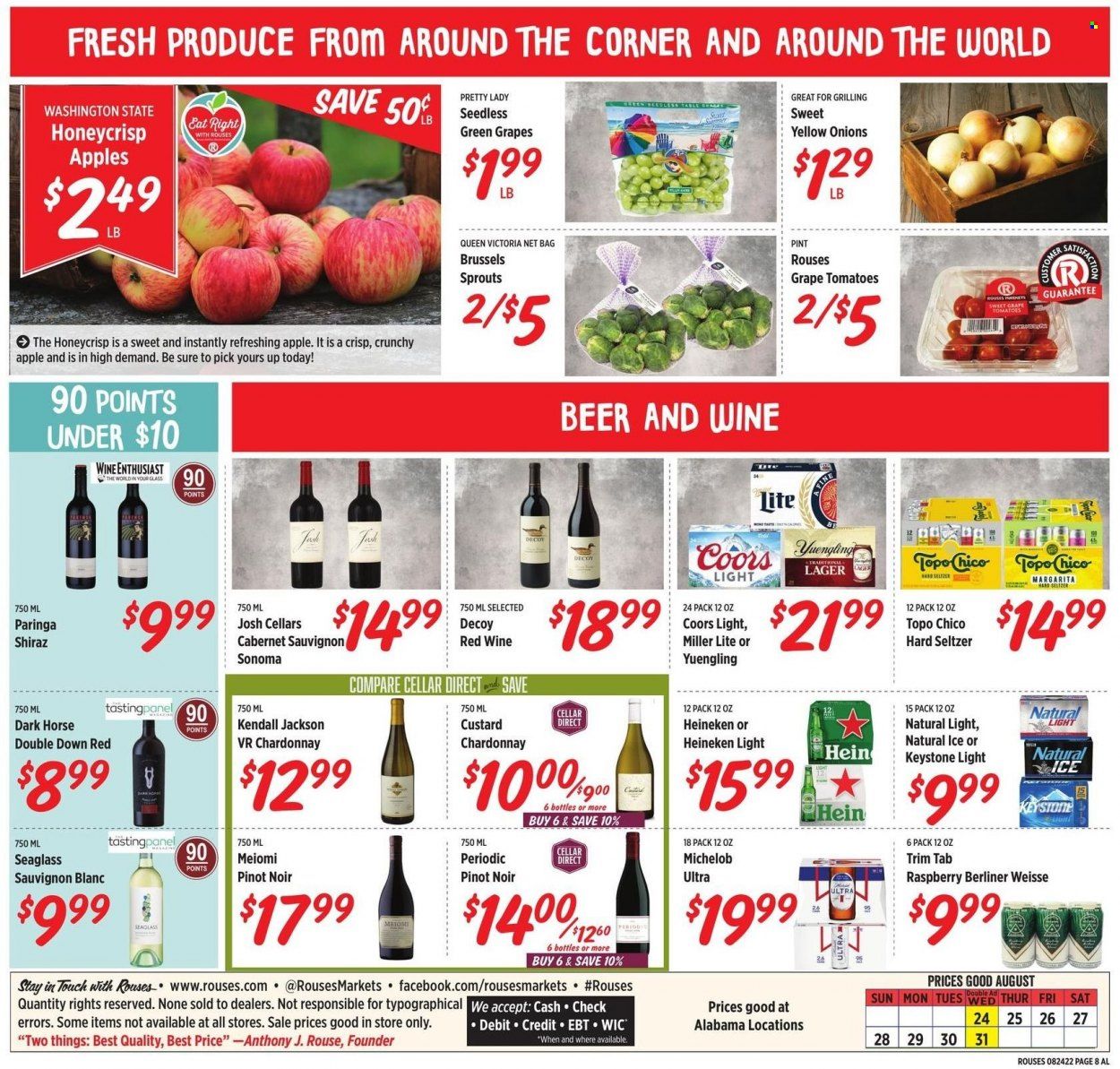 Rouses Markets (AL, LA, MS) Weekly Ad Flyer Specials August 24 to August 31, 2022