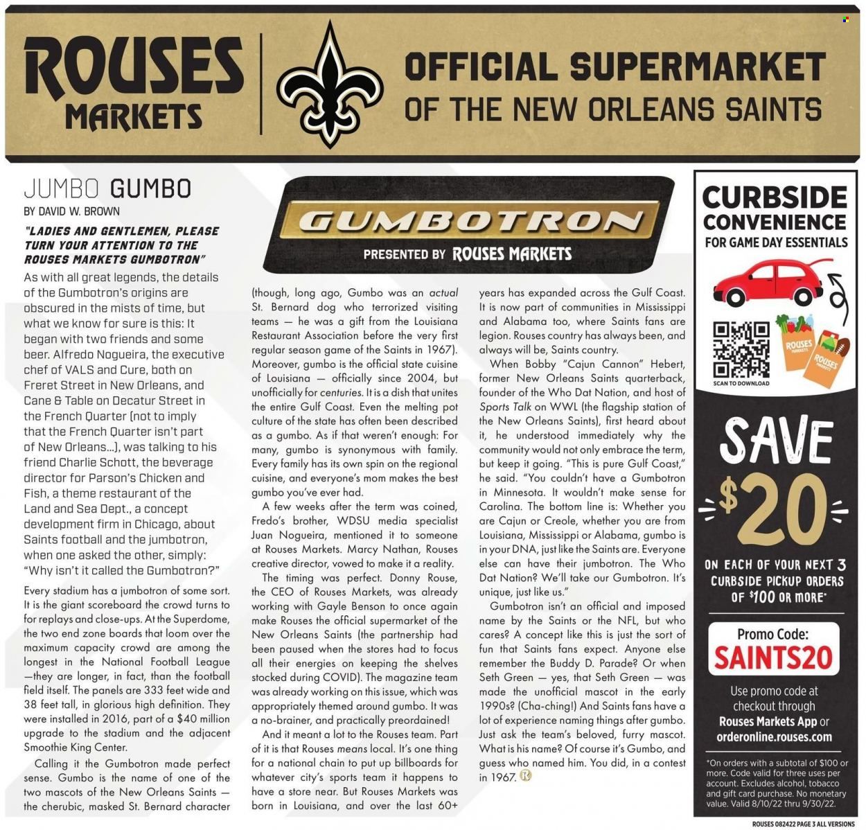 Rouses Markets (AL, LA, MS) Weekly Ad Flyer Specials August 24 to August 31, 2022