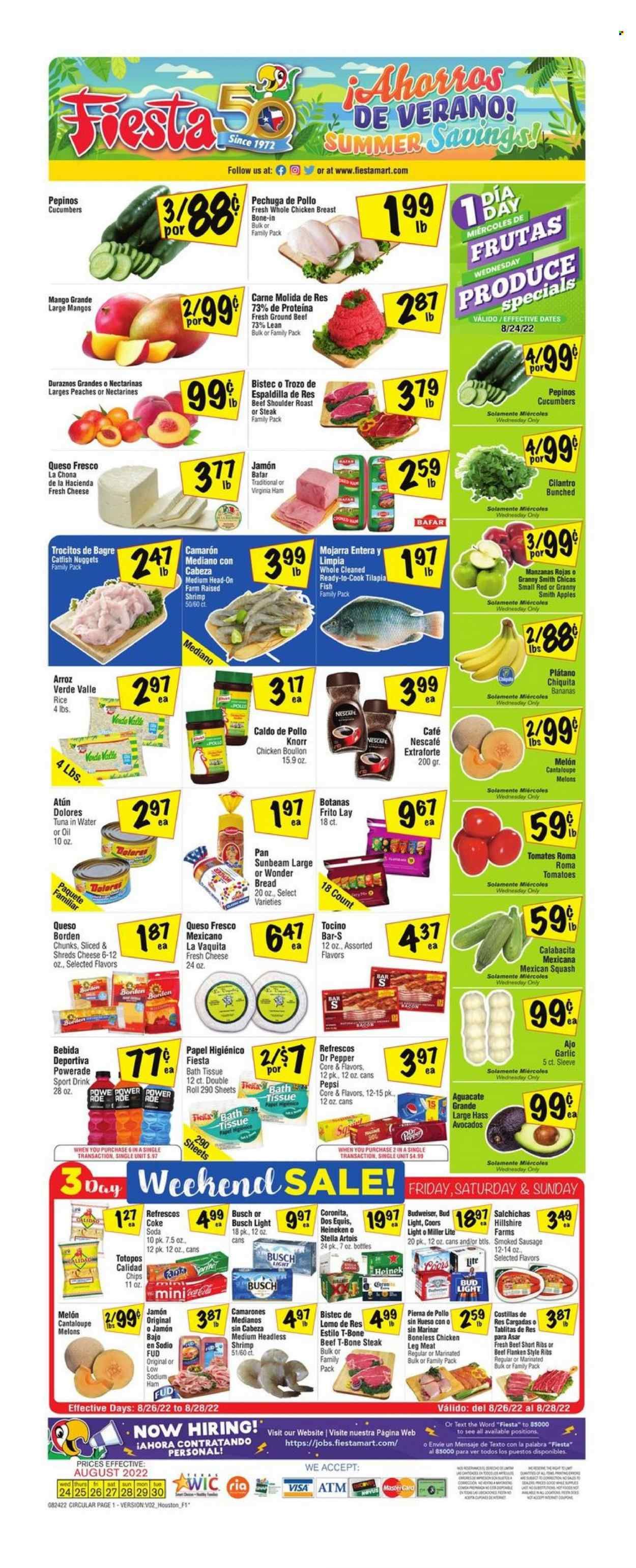 Fiesta Mart (TX) Weekly Ad Flyer Specials August 24 to August 30, 2022