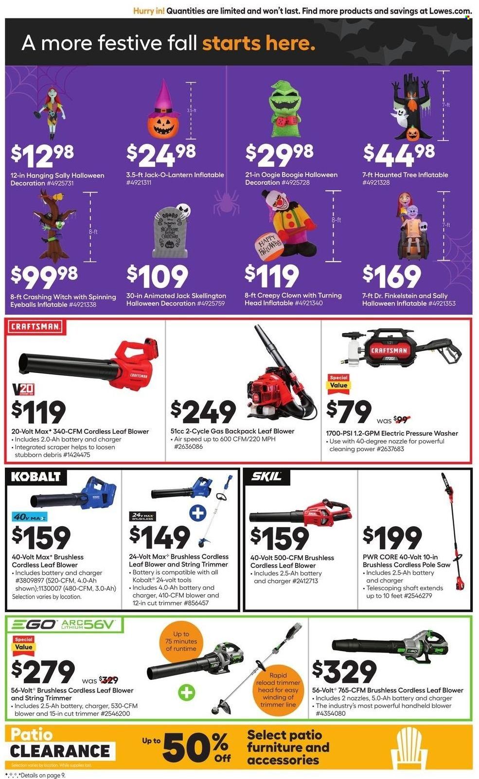 Lowe's Weekly Ad Flyer Specials August 25 to August 31, 2022