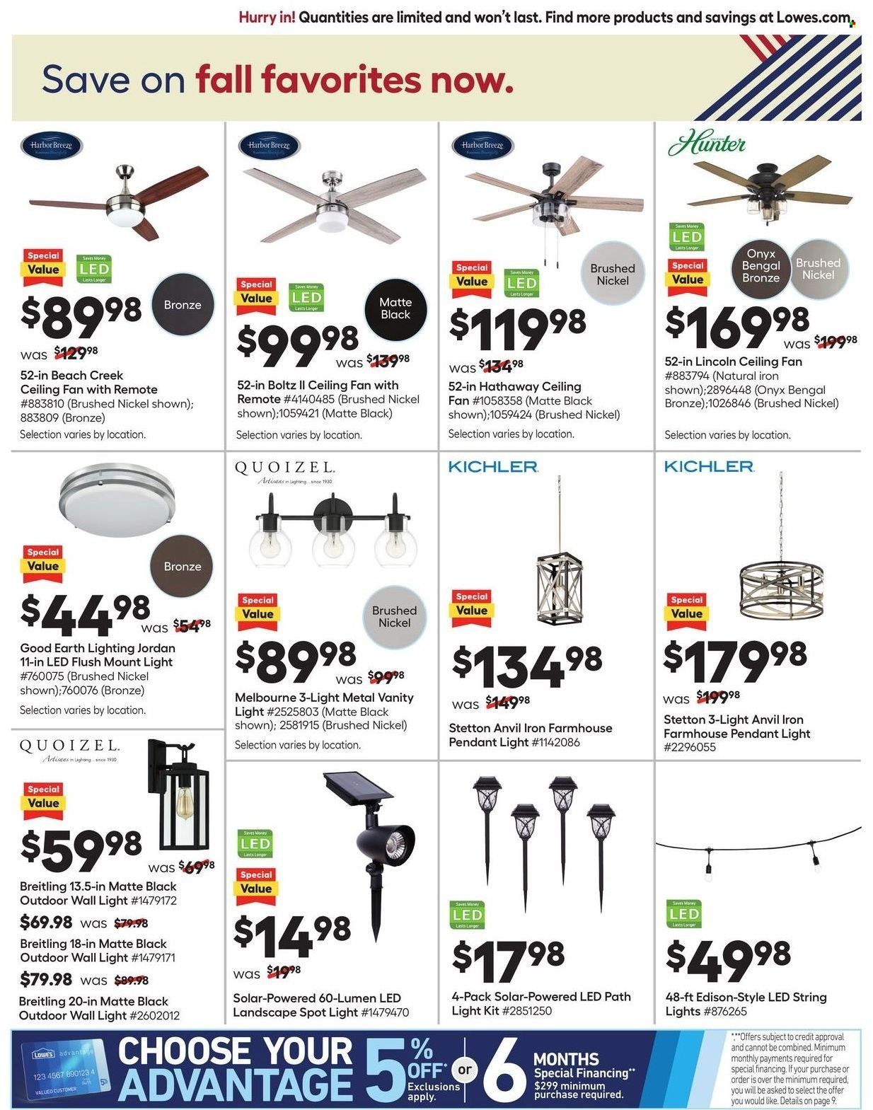 Lowe's Weekly Ad Flyer Specials August 25 to August 31, 2022