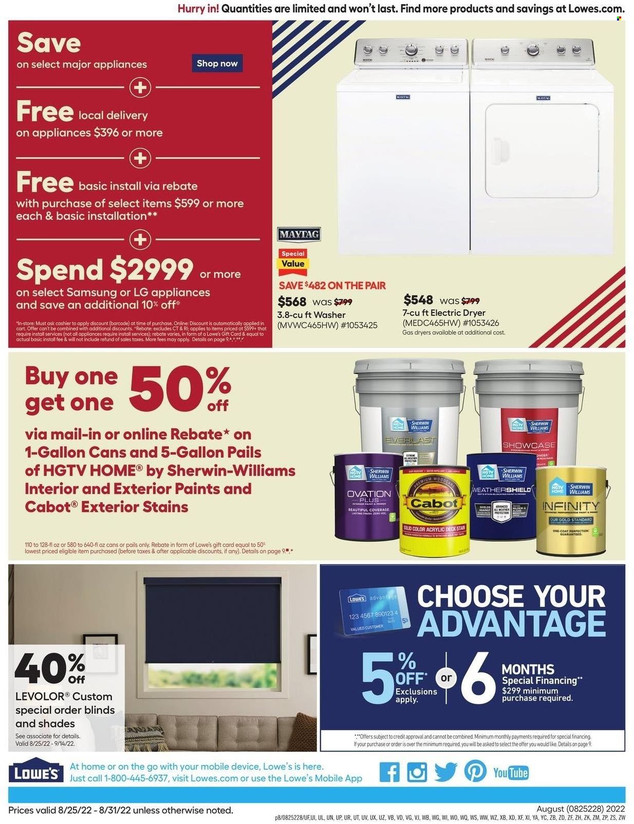 Lowe's Weekly Ad Flyer Specials August 25 to August 31, 2022