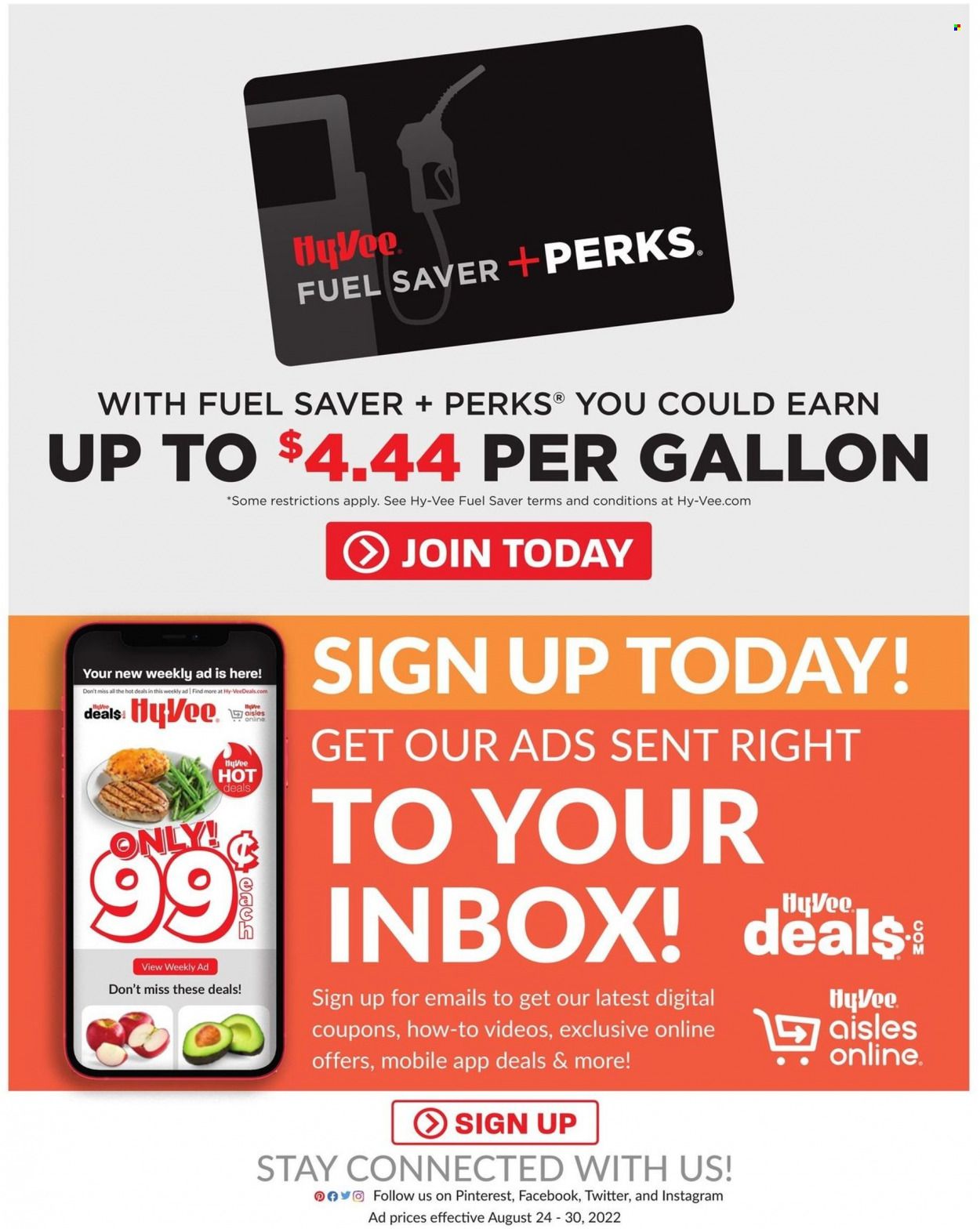 Hy-Vee (IA, IL, KS, MO) Weekly Ad Flyer Specials August 24 to August 30, 2022