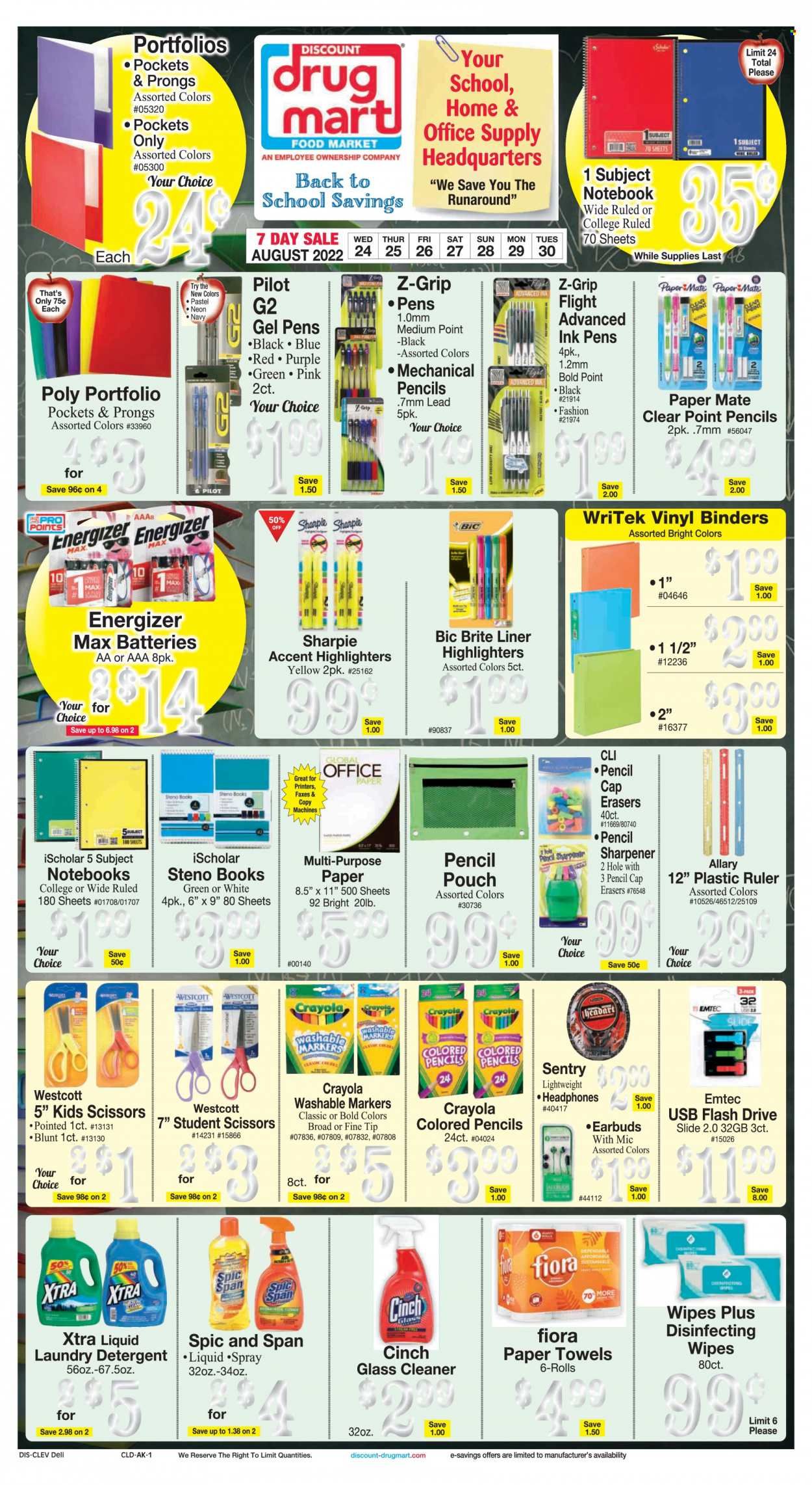 Discount Drug Mart (OH) Weekly Ad Flyer Specials August 24 to August 30, 2022