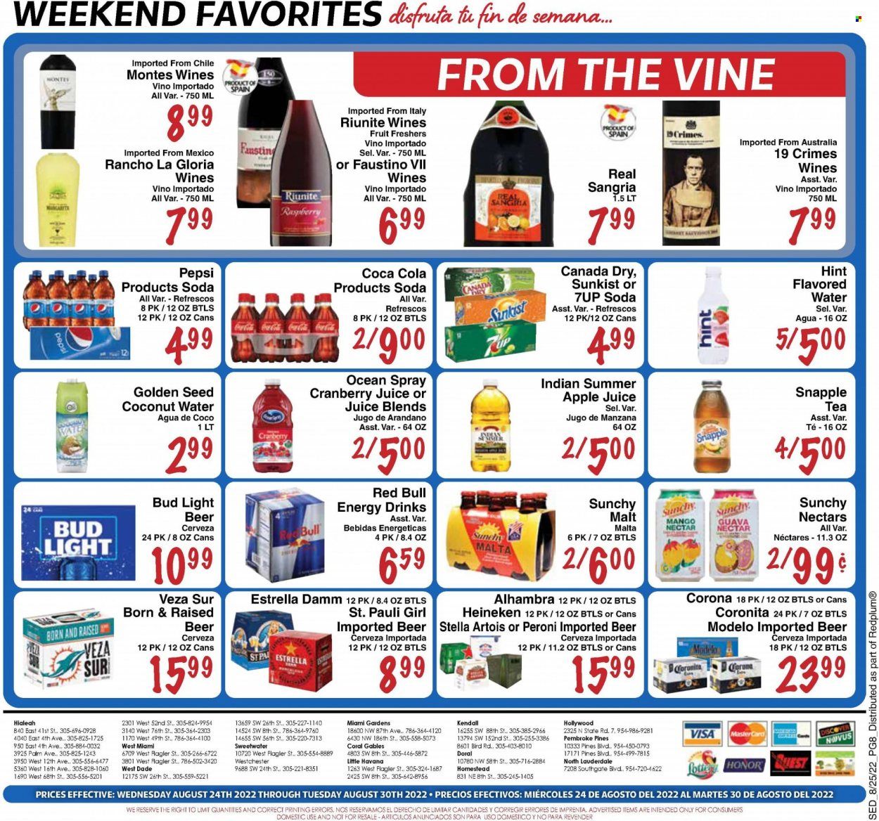 Sedano's (FL) Weekly Ad Flyer Specials August 24 to August 30, 2022