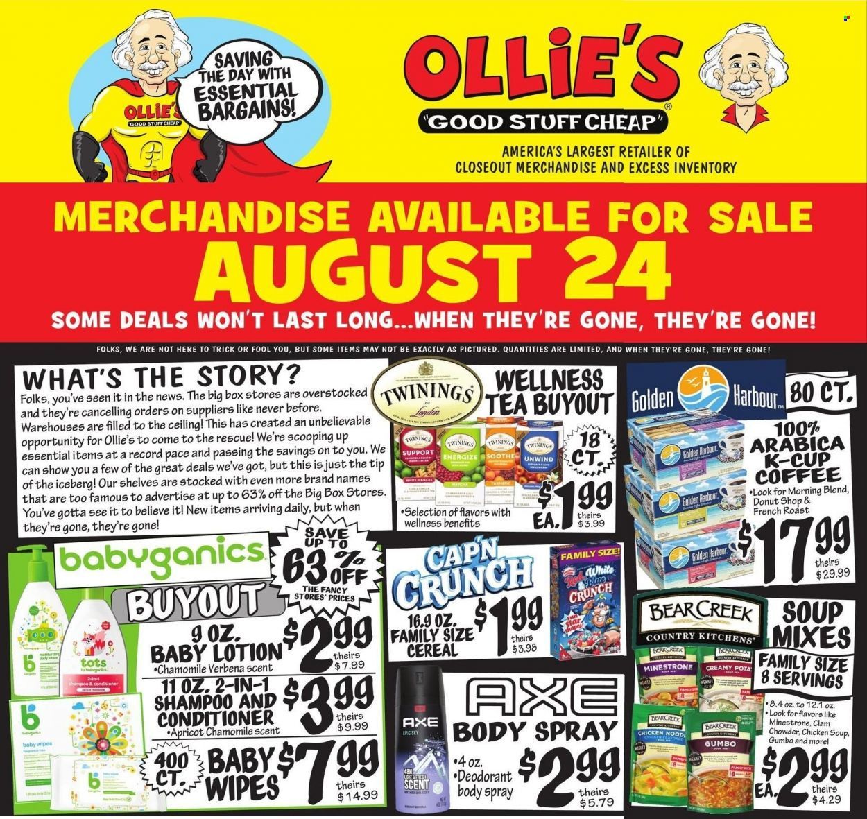 Ollie's Bargain Outlet Weekly Ad Flyer Specials August 24 to August 30, 2022