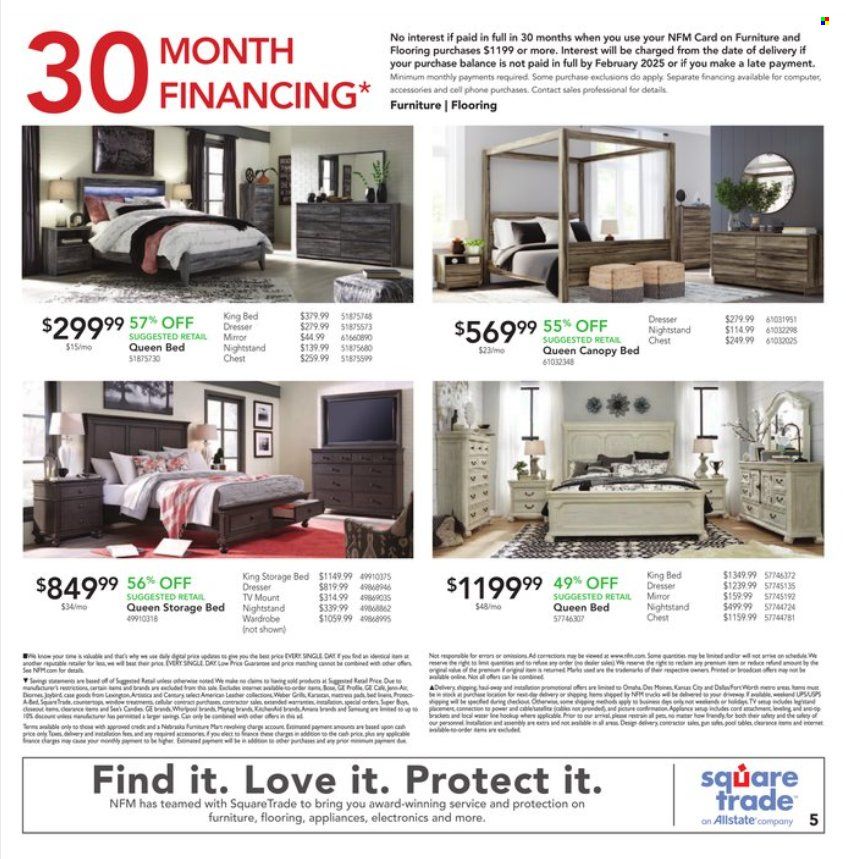Nebraska Furniture Mart (IA, KS, NE, TX) Weekly Ad Flyer Specials August 24 to August 30, 2022