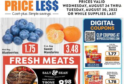 Price Less Foods Weekly Ad Flyer Specials August 24 to August 30, 2022