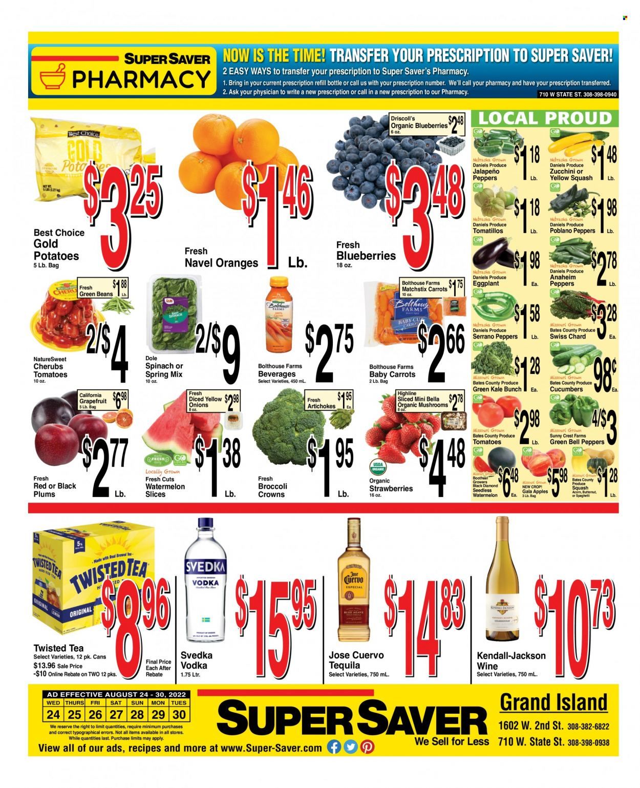Super Saver Weekly Ad Flyer Specials August 24 to August 30, 2022