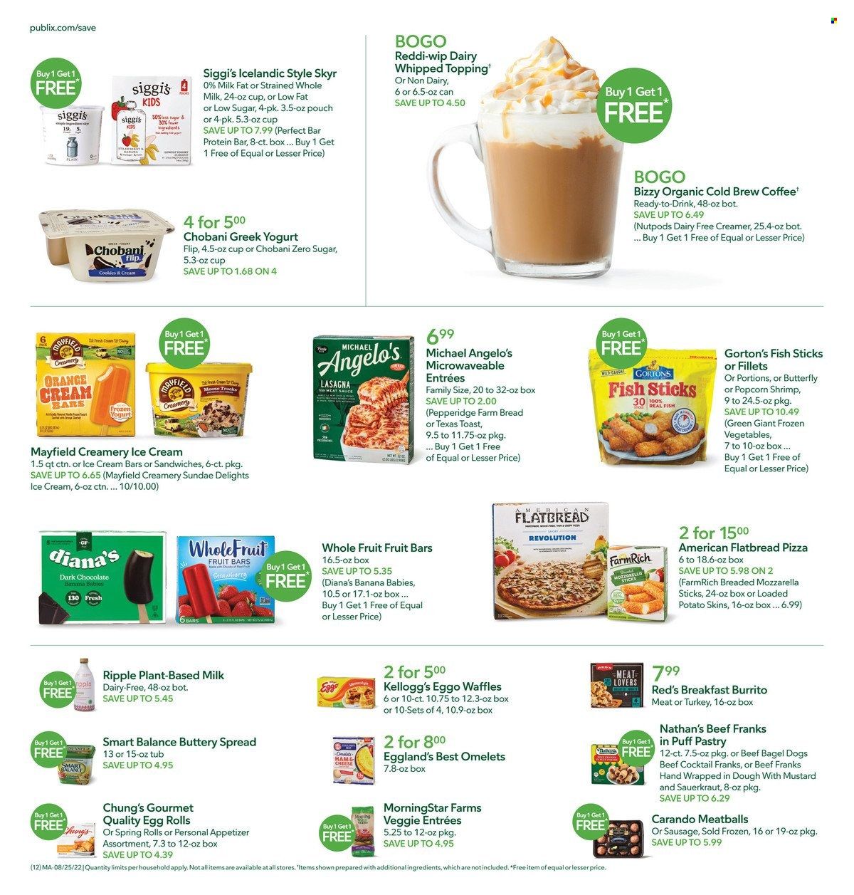 Publix (AL, FL, GA, NC, SC, TN) Weekly Ad Flyer Specials August 25 to August 31, 2022