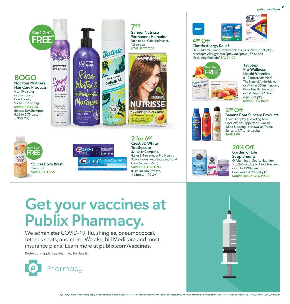 Publix (AL, FL, GA, NC, SC, TN) Weekly Ad Flyer Specials August 25 to August 31, 2022