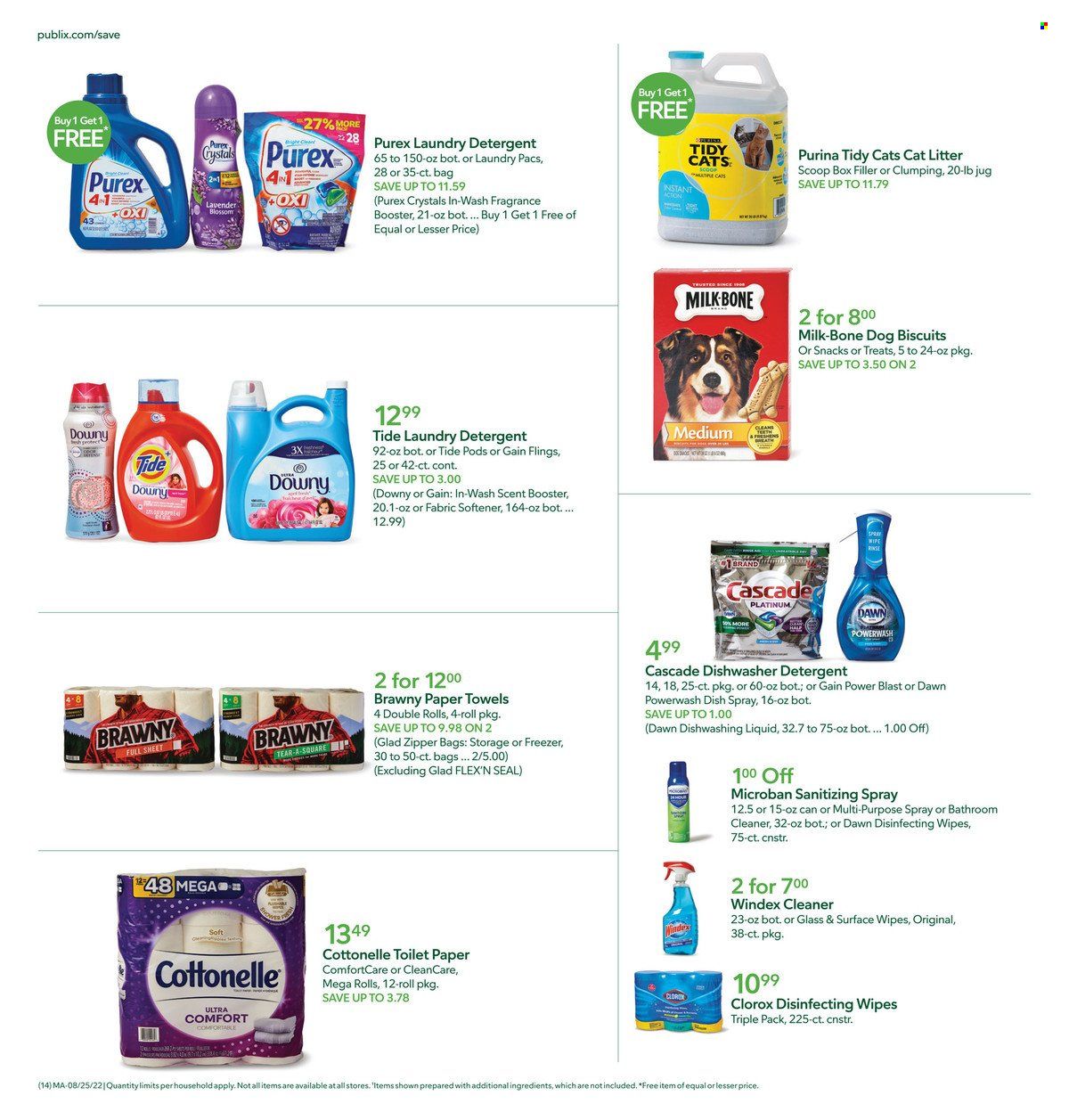 Publix (AL, FL, GA, NC, SC, TN) Weekly Ad Flyer Specials August 25 to August 31, 2022