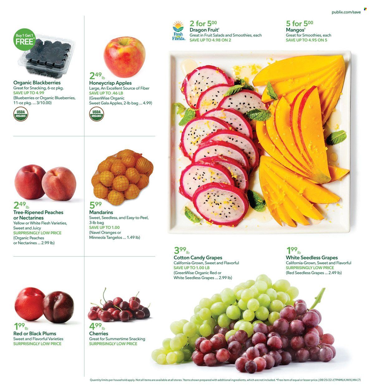 Publix (AL, FL, GA, NC, SC, TN) Weekly Ad Flyer Specials August 25 to August 31, 2022