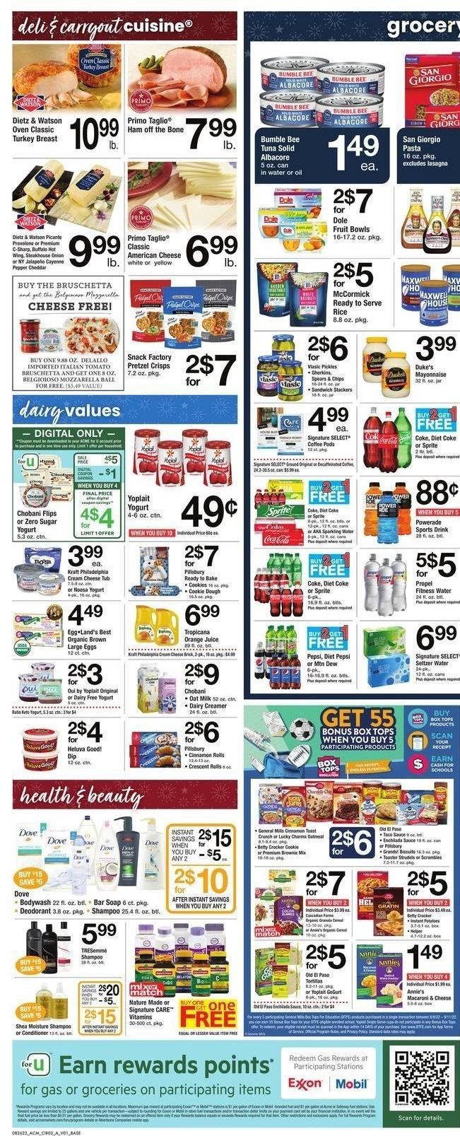 ACME (DE, NJ, NY, PA) Weekly Ad Flyer Specials August 26 to September 1, 2022