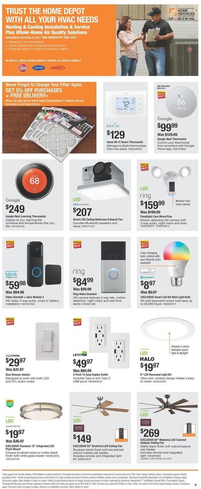 The Home Depot Weekly Ad Flyer Specials August 25 to September 7, 2022