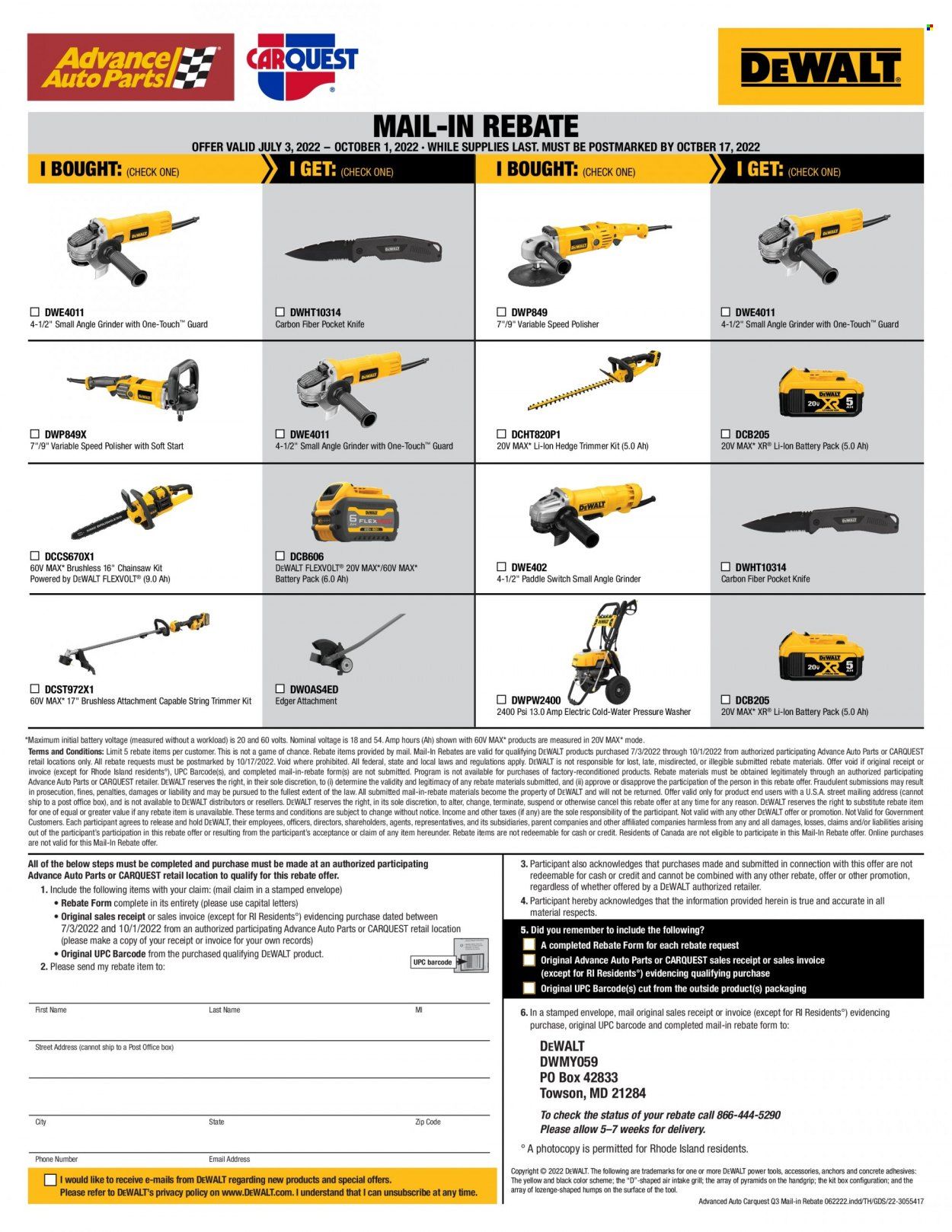Carquest Weekly Ad Flyer Specials July 3 to October 1, 2022