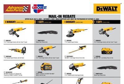 Carquest Weekly Ad Flyer Specials July 3 to October 1, 2022
