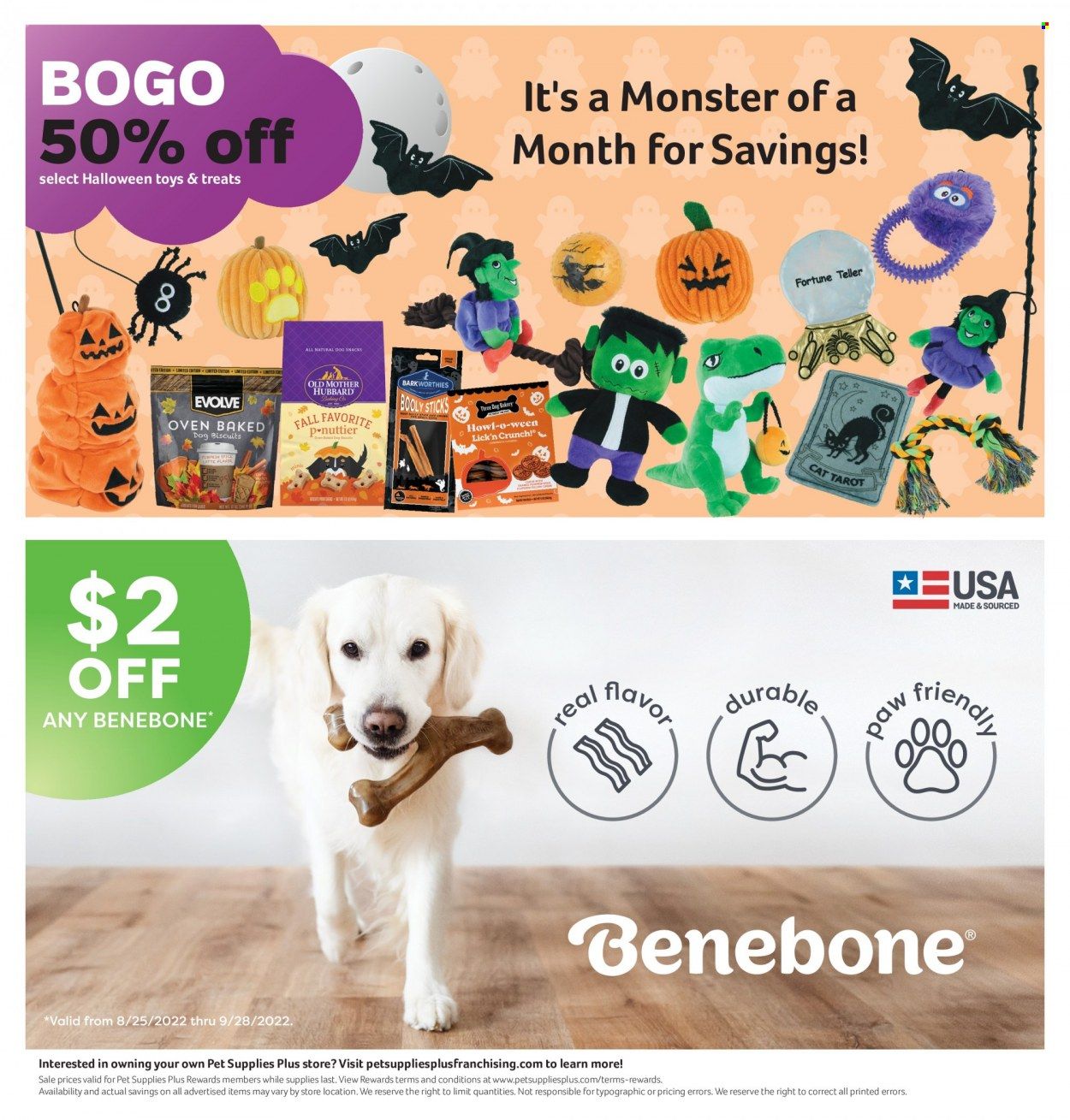 Pet Supplies Plus Weekly Ad Flyer Specials August 25 to September 28, 2022