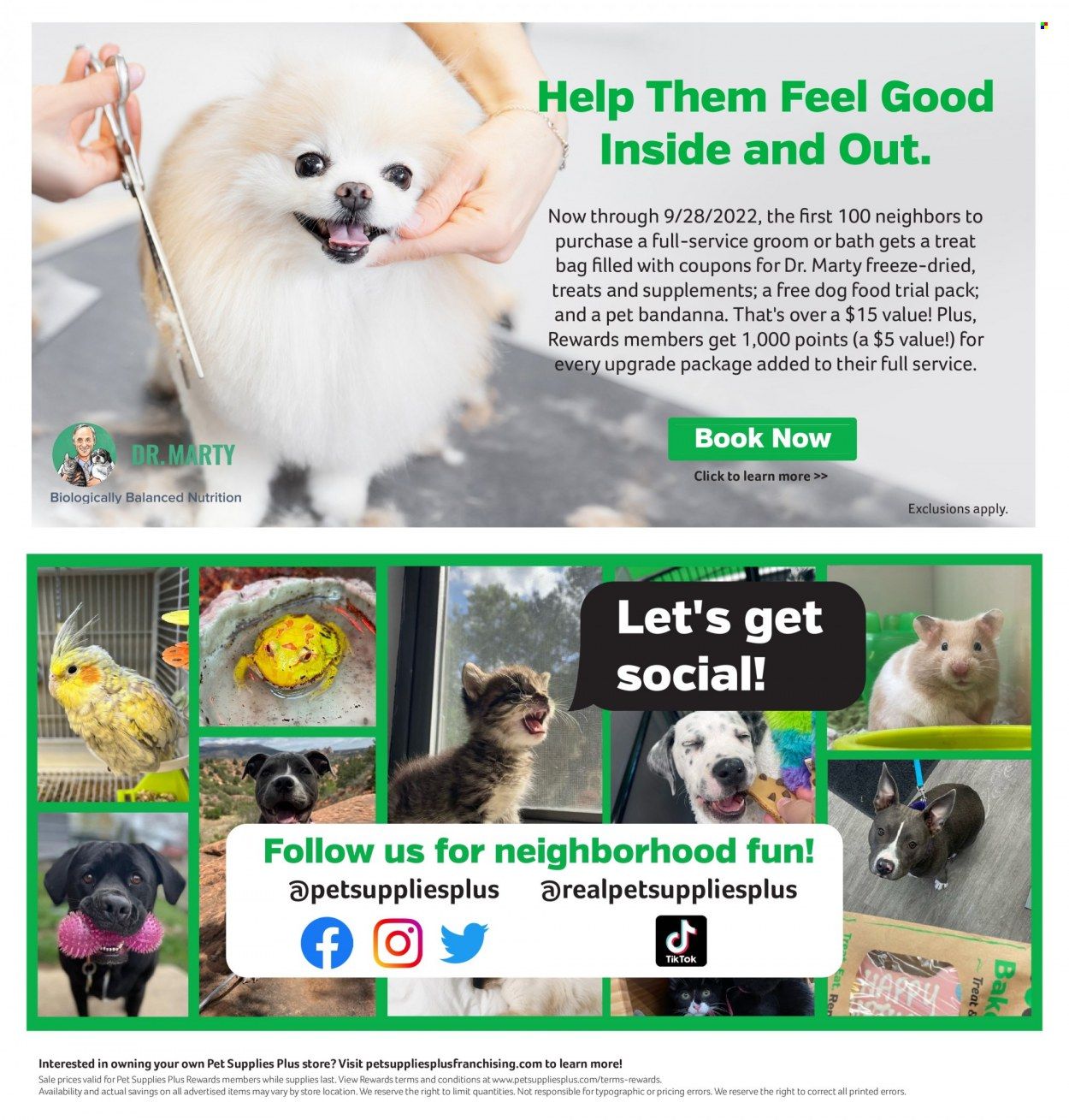 Pet Supplies Plus Weekly Ad Flyer Specials August 25 to September 28, 2022