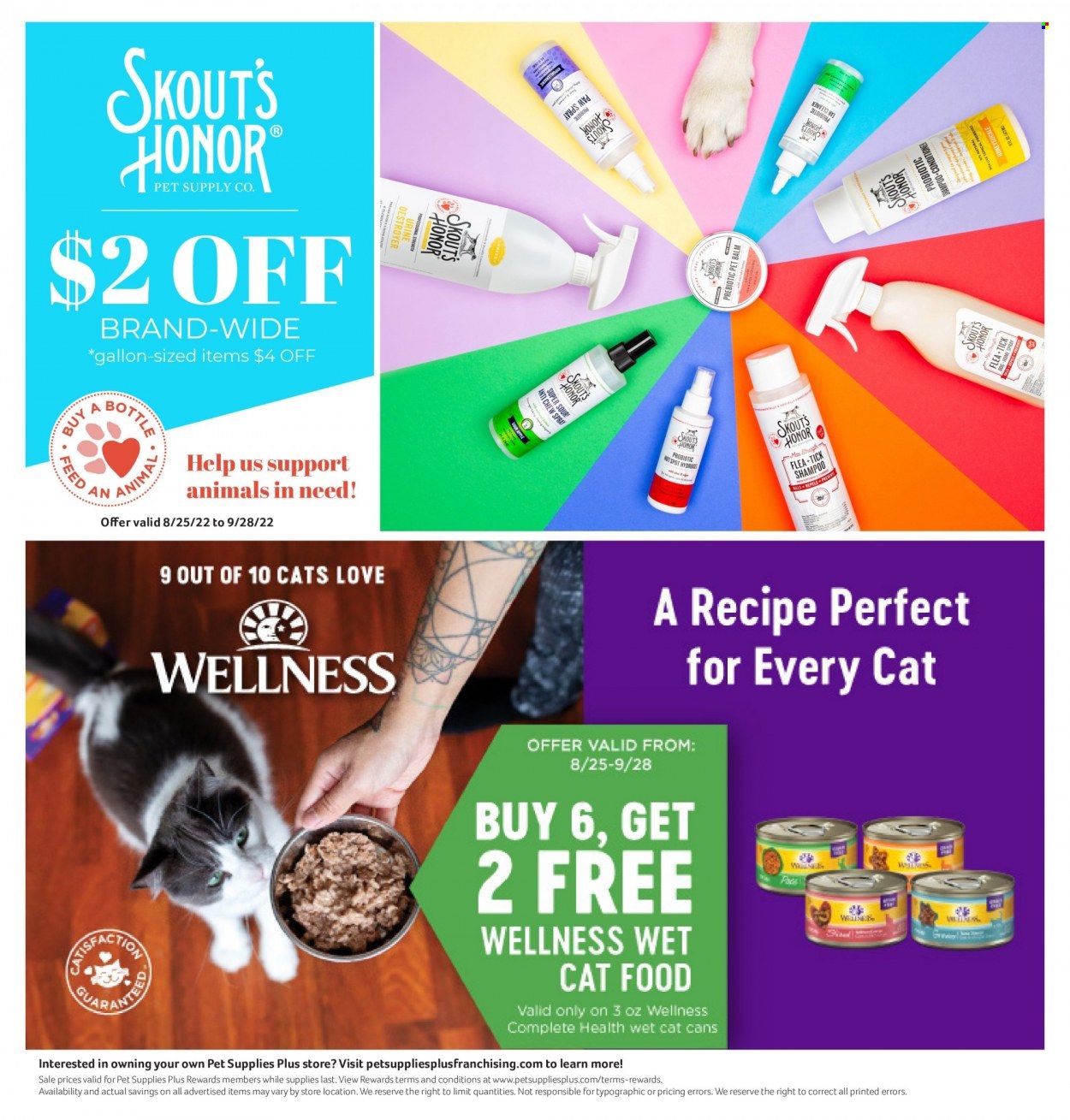 Pet Supplies Plus Weekly Ad Flyer Specials August 25 to September 28, 2022