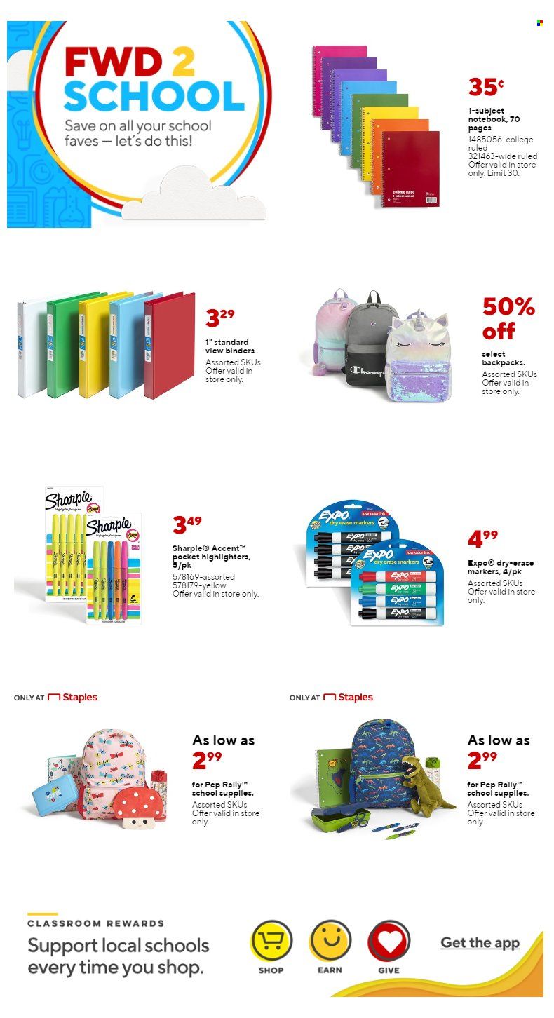 Staples Weekly Ad Flyer Specials August 28 to September 3, 2022