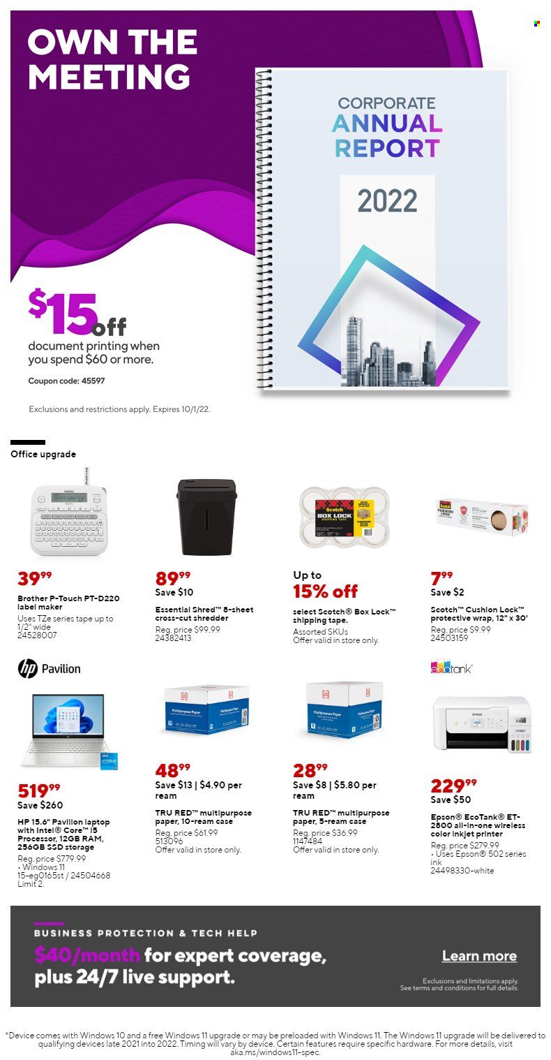 Staples Weekly Ad Flyer Specials August 28 to September 3, 2022