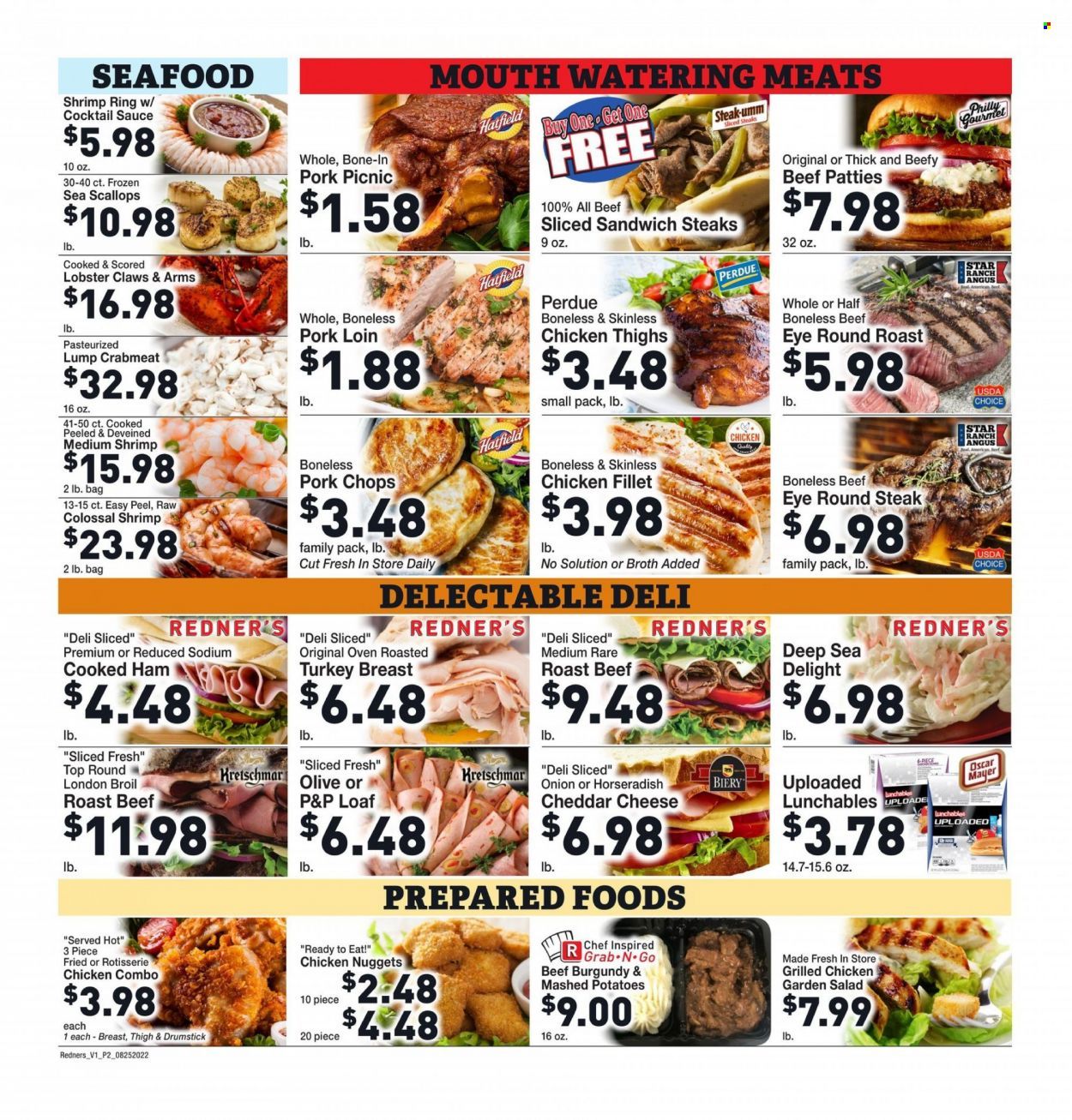 Redner's Markets (DE, MD, PA) Weekly Ad Flyer Specials August 25 to August 31, 2022