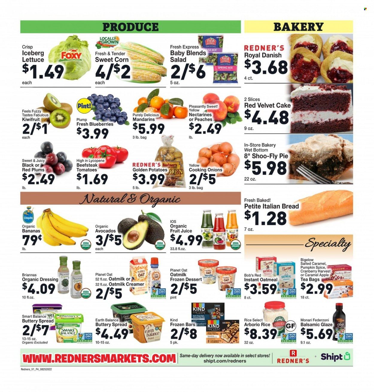 Redner's Markets (DE, MD, PA) Weekly Ad Flyer Specials August 25 to August 31, 2022