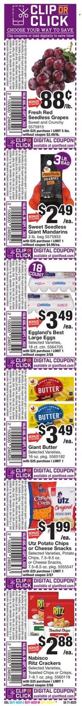 Giant Food (DE, MD, VA) Weekly Ad Flyer Specials August 26 to September 1, 2022