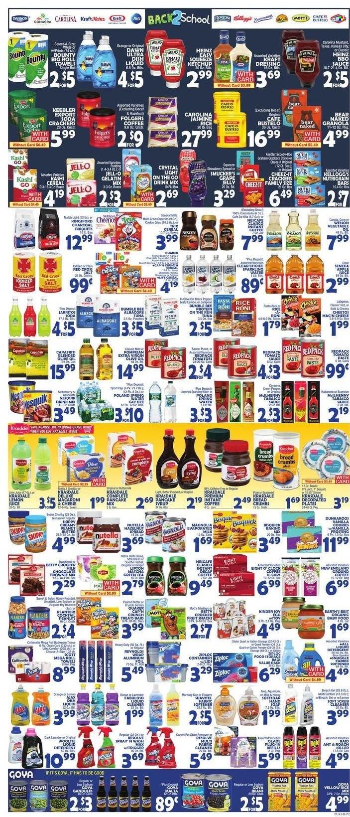 Bravo Supermarkets (CT, FL, MA, NJ, NY, PA) Weekly Ad Flyer Specials August 26 to September 1, 2022