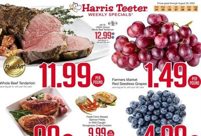 Harris Teeter Weekly Ad Flyer Specials August 24 to August 30, 2022