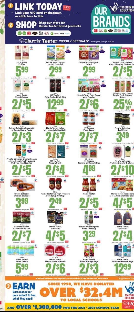 Harris Teeter Weekly Ad Flyer Specials August 24 to August 30, 2022
