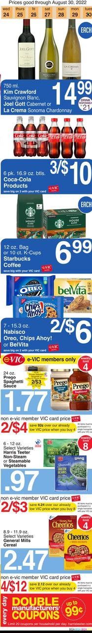 Harris Teeter Weekly Ad Flyer Specials August 24 to August 30, 2022