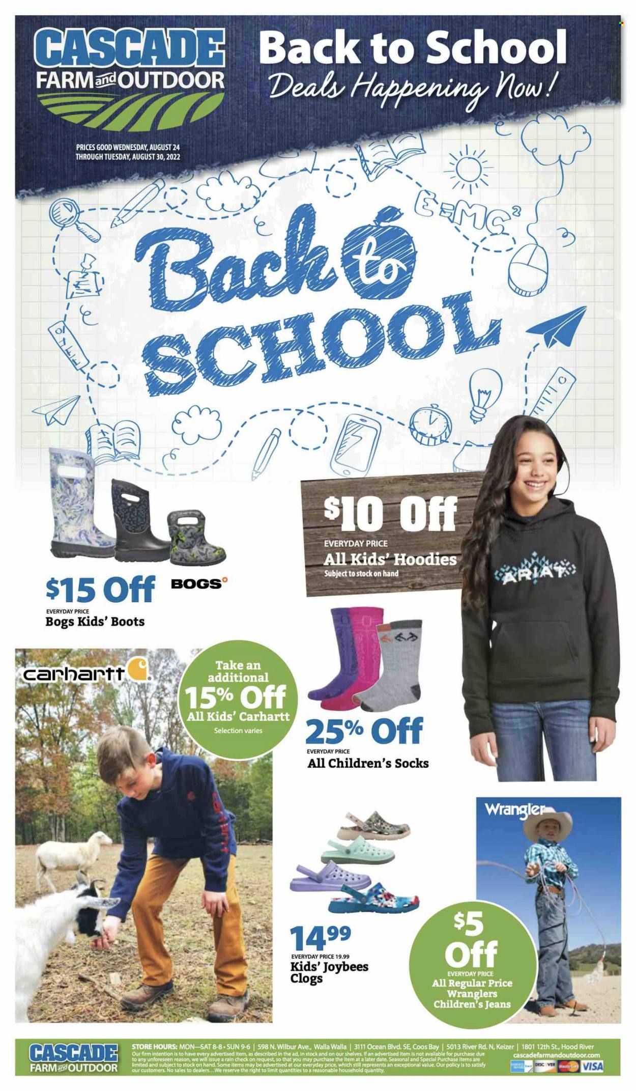 Cascade Farm And Outdoor (OR, WA) Weekly Ad Flyer Specials August 24 to August 30, 2022