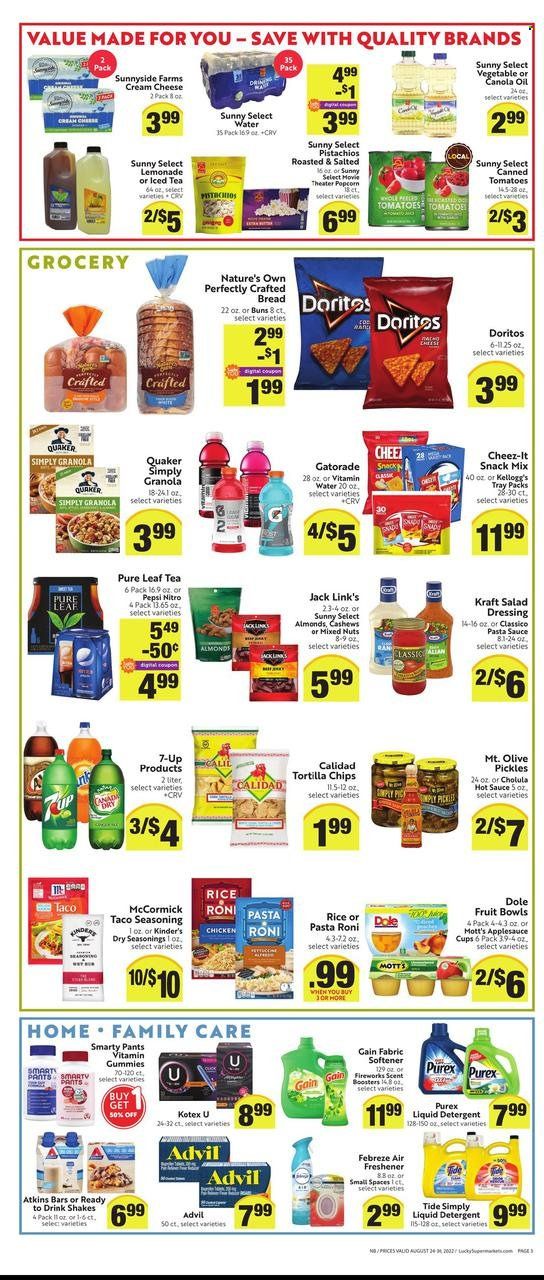 Lucky California Weekly Ad Flyer Specials August 24 to August 30, 2022
