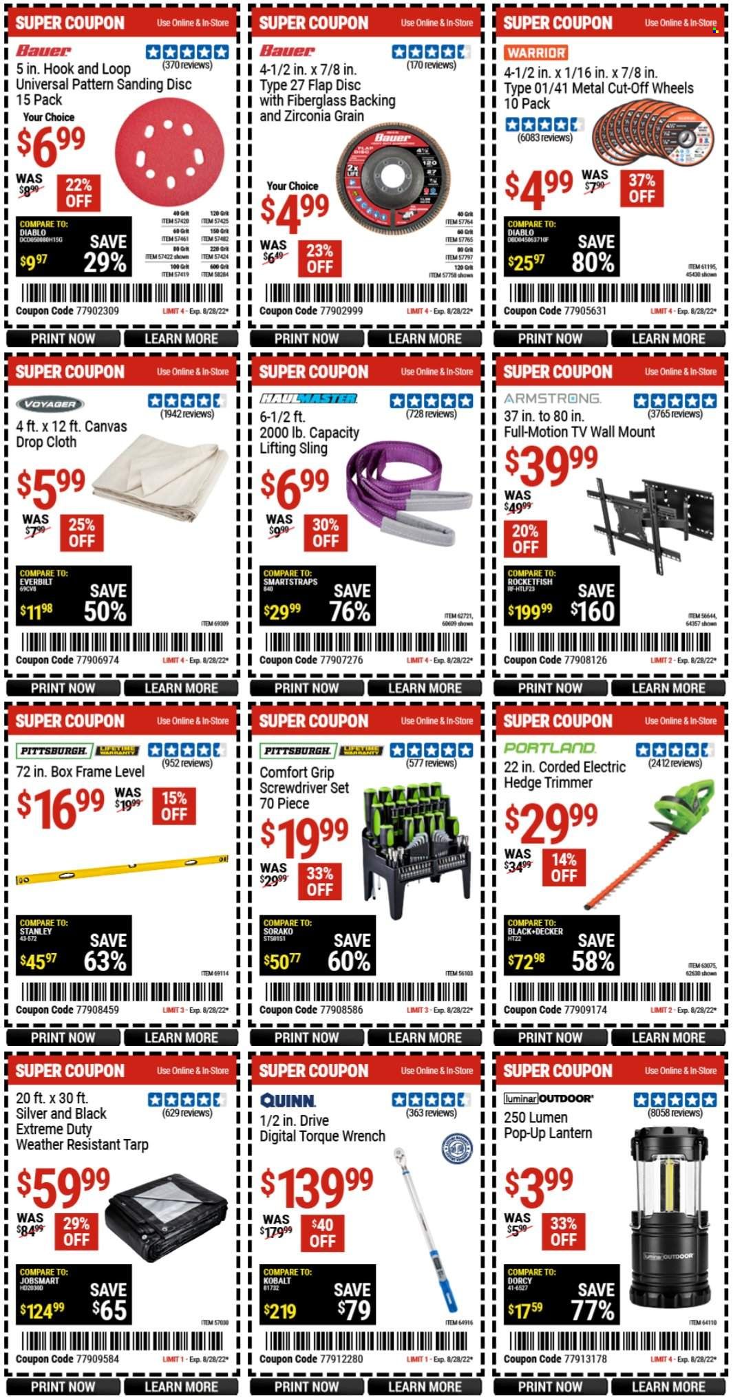 Harbor Freight Weekly Ad Flyer Specials August 26 to August 28, 2022