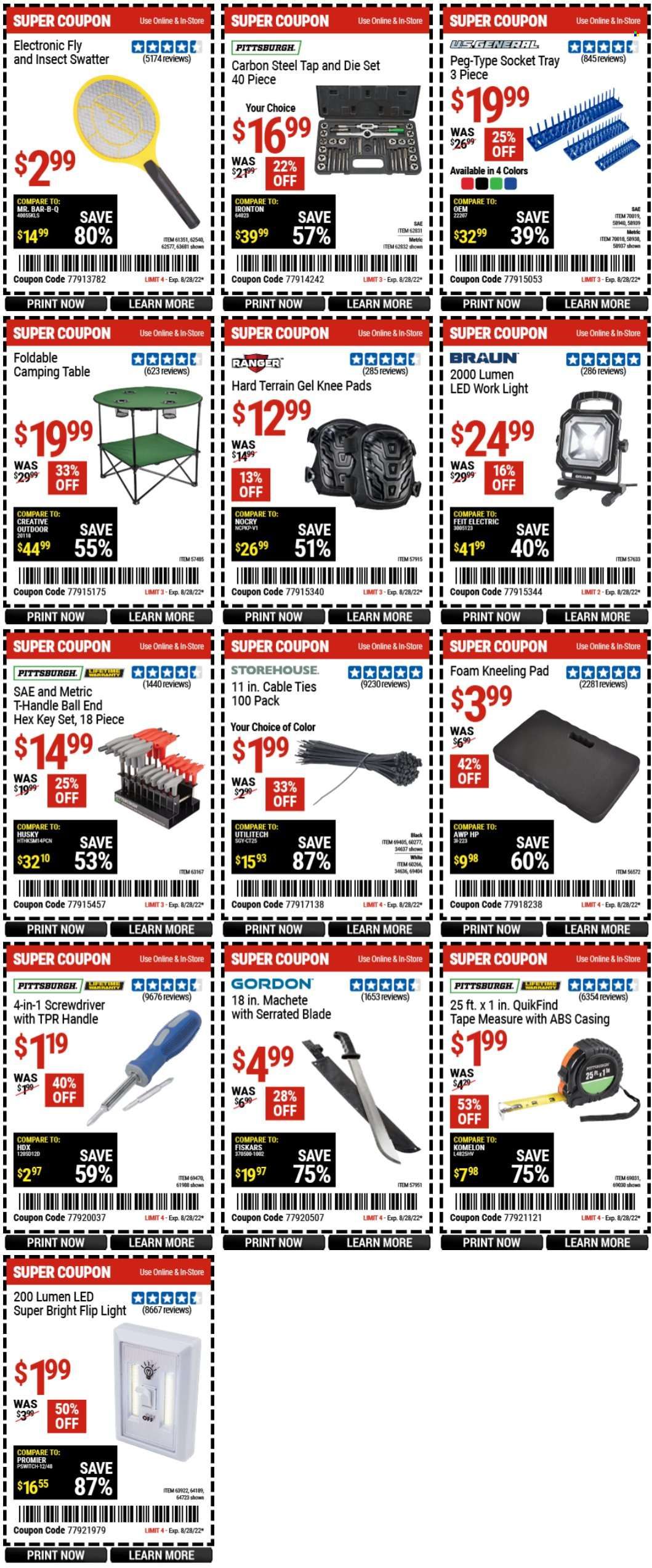 Harbor Freight Weekly Ad Flyer Specials August 26 to August 28, 2022