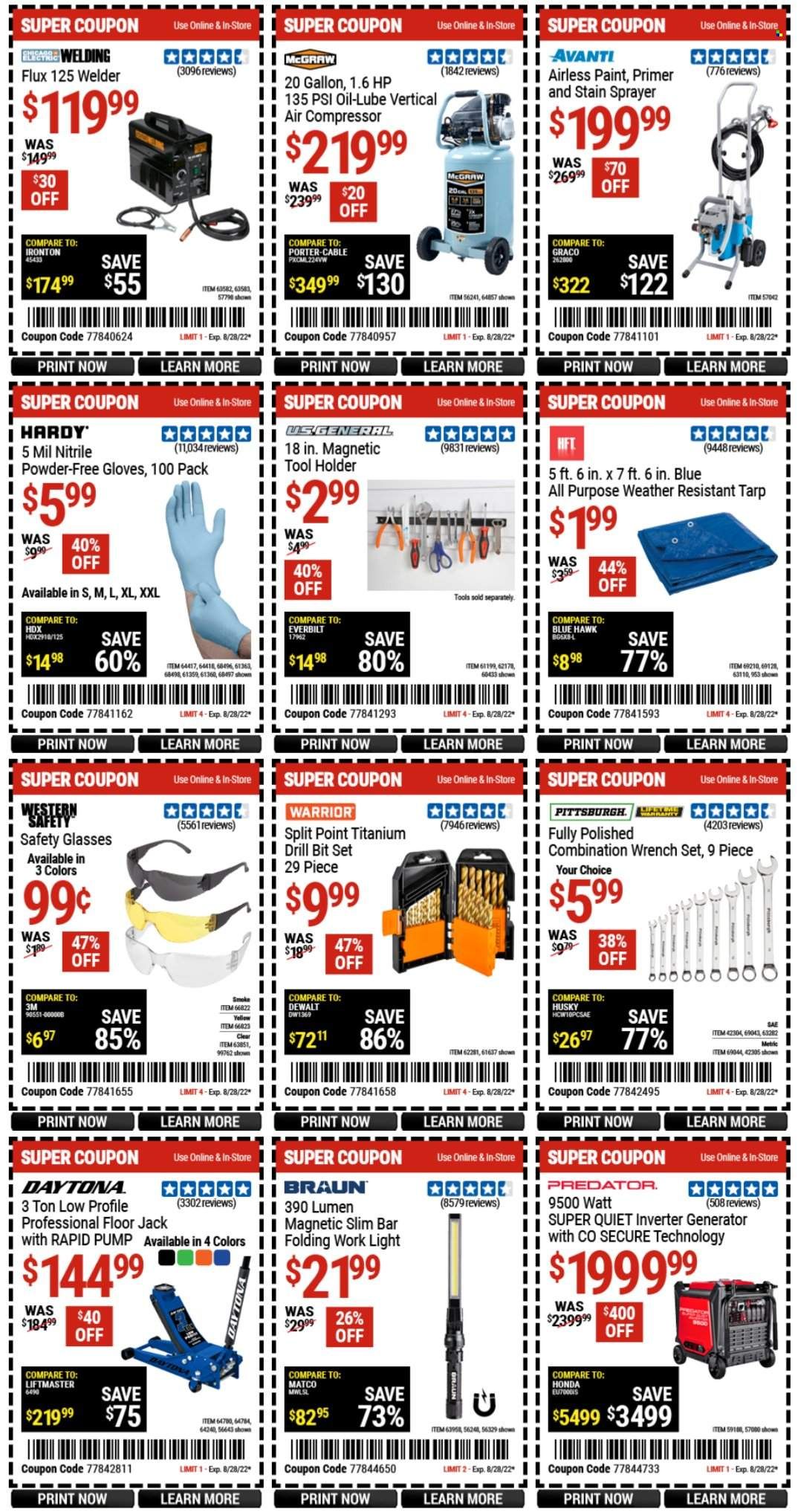 Harbor Freight Weekly Ad Flyer Specials August 26 to August 28, 2022