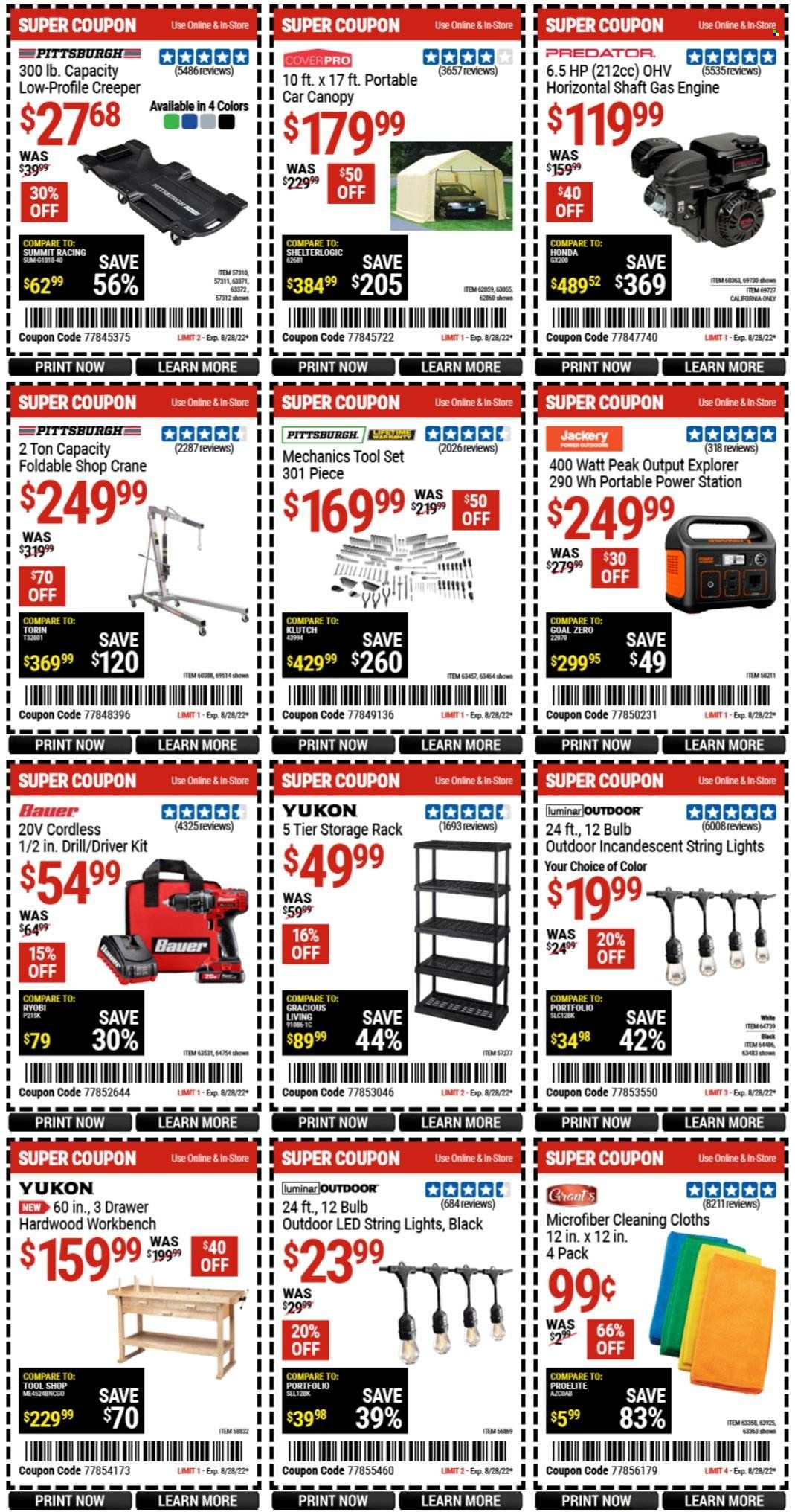 Harbor Freight Weekly Ad Flyer Specials August 26 to August 28, 2022